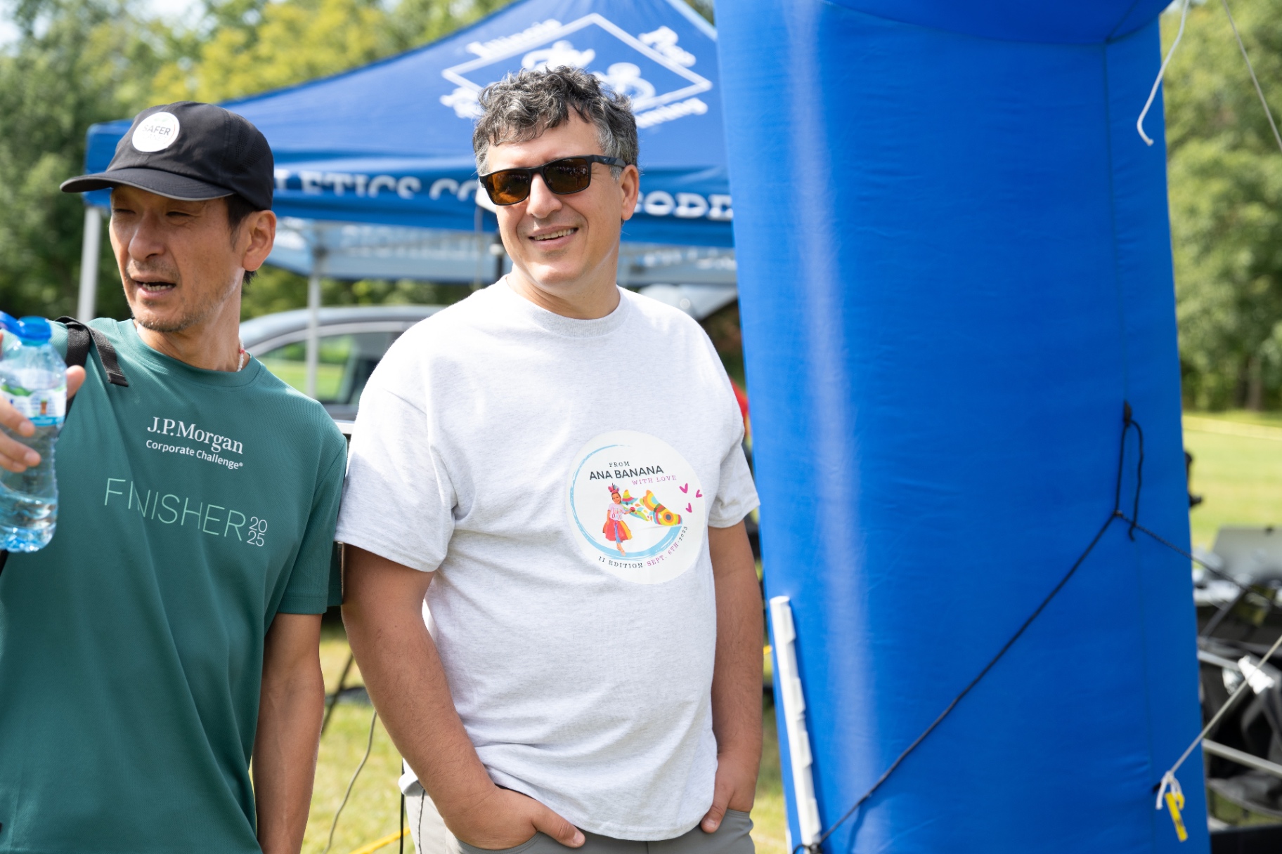 Participants in Ana Banana shirts at the event